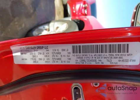 2014 Ram 1500 Lone Star из США, поврежденный, VIN 1C6RR6LT2ES455036